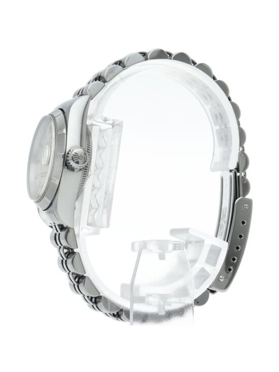 Rolex Oyster Perpetual Date Watch SS Silver Polished